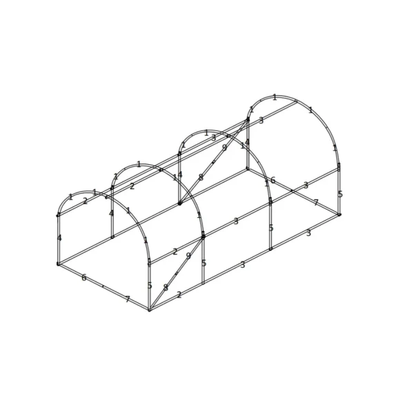 2x3.5x2-folijski-staklenik-2 Folijski plastenik 2×3.5×2 m
