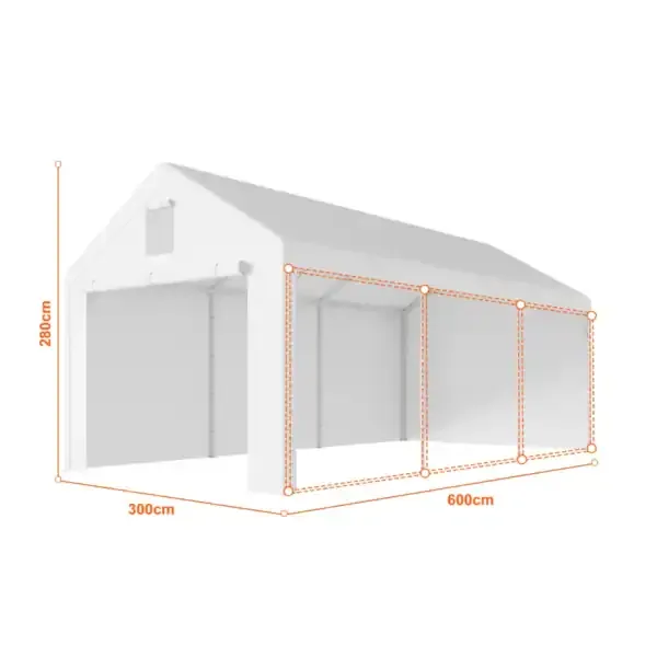 Garažni šator 3×6 m