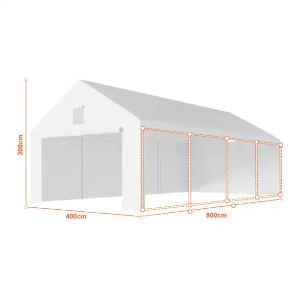Garažni šator 4×8 m