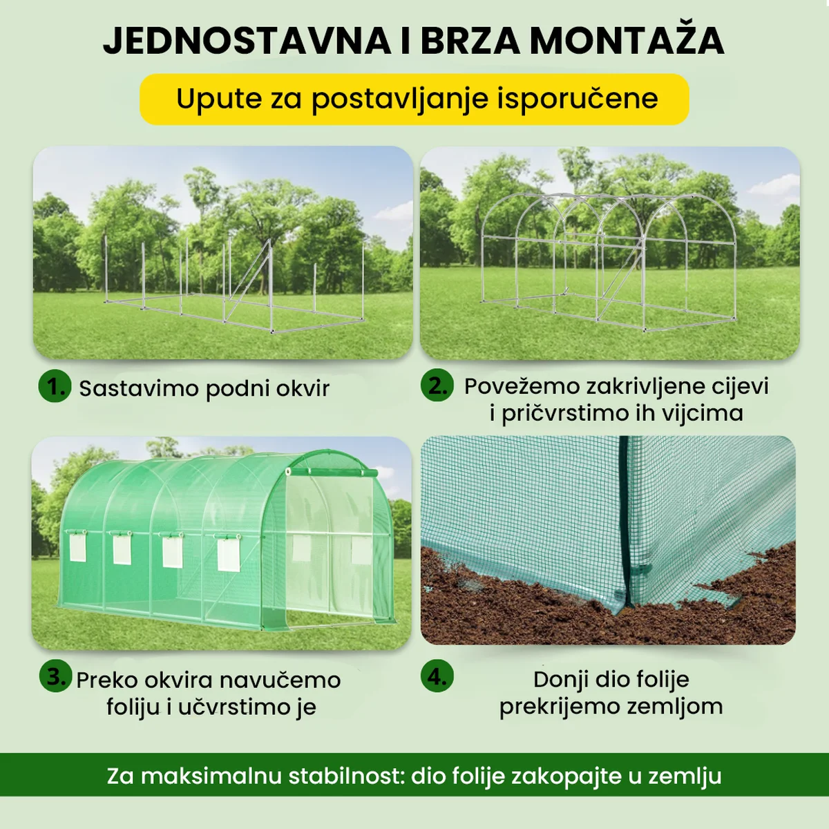 Plastenik 2.5×4×2 m