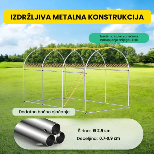 Folijski plastenik 2×3×2 m