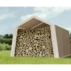 Višenamjenski garažni šator 3 × 4 m (bež) – zatvoren, sa stranicama i vratima