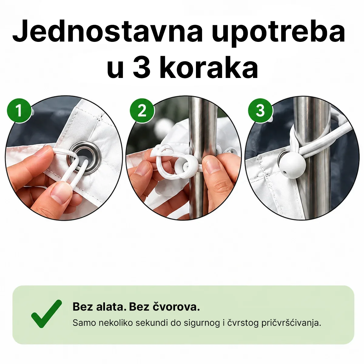 Elastične gumice za učvršćivanje s kuglicom – 50 kom.