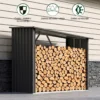 Metalna nadstrešnica za drva Premium 84 × 217 × 154 cm (1,9 m²)