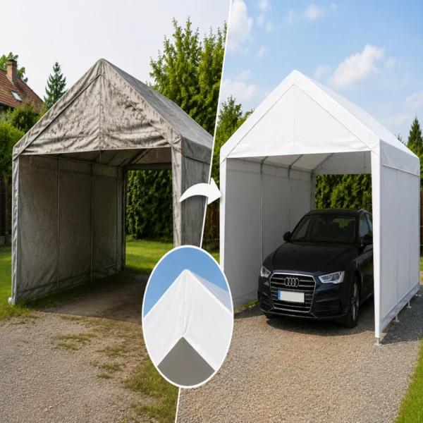 Zamjenska krovna cerada za premium garažni šator 3×6 m | 280 g/m² PE